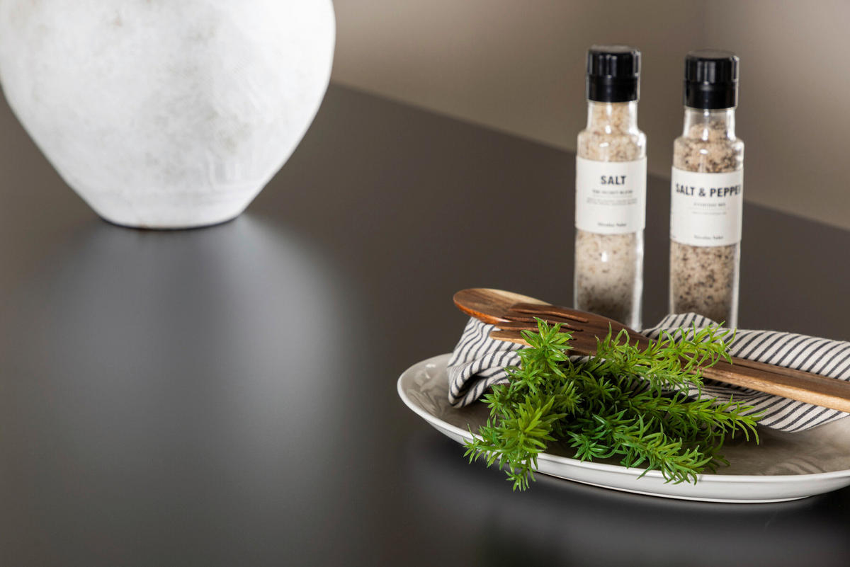 ESSTISCH - Schwarz, MODERN, Holz/Metall (220/100/75cm) - Livetastic