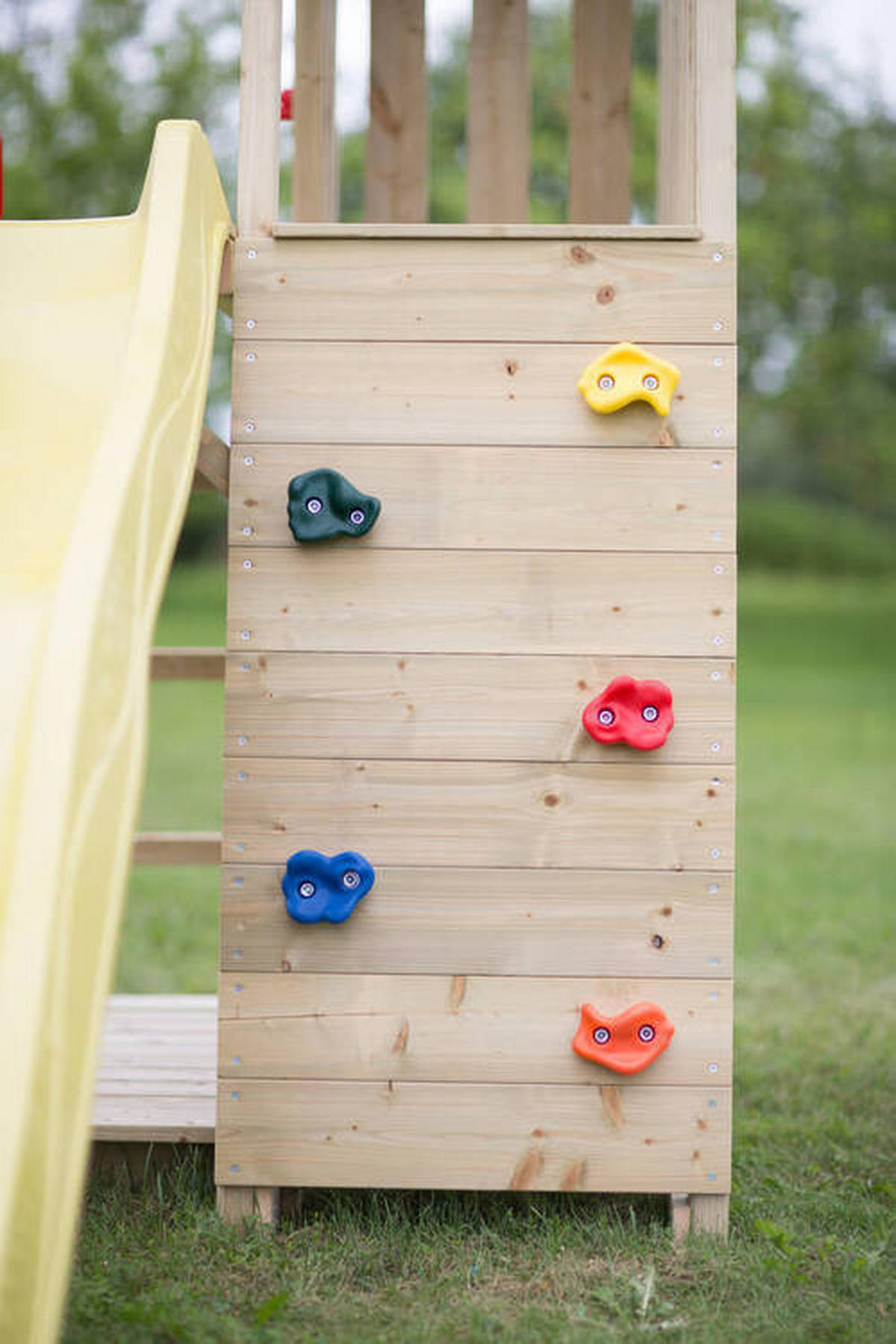 SPIELTURM 340/270/280 cm  - Gelb/Naturfarben, KONVENTIONELL, Holz (340/270/280cm) - Ambia Garden