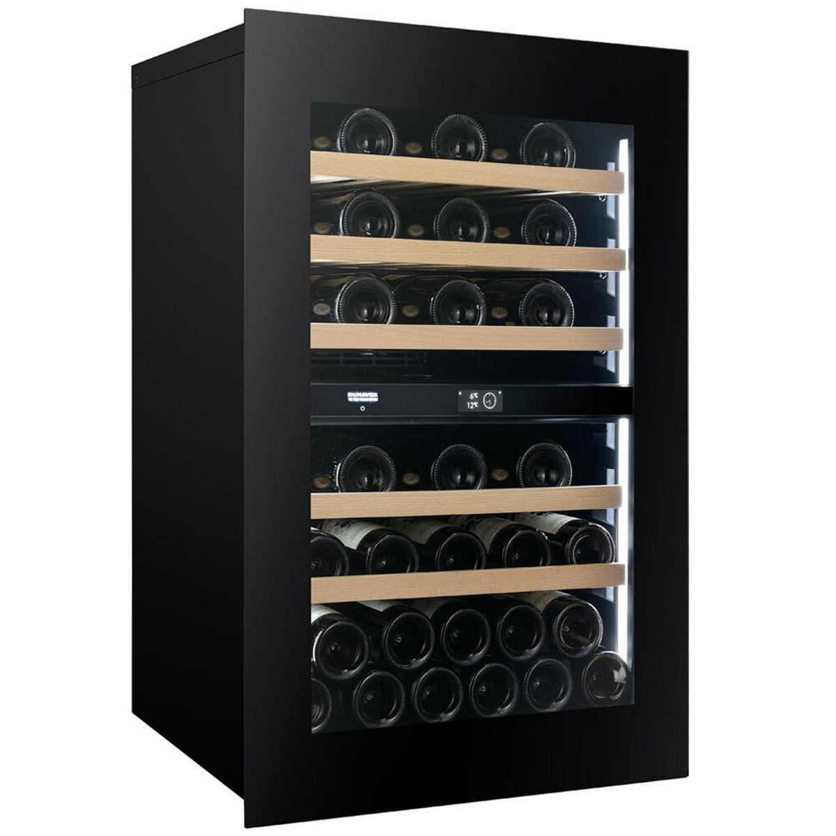 WEINKÜHLSCHRANK DVN-44.120DB.TO  - Schwarz, Basics, Glas/Holz (59/88,2/57,1cm)