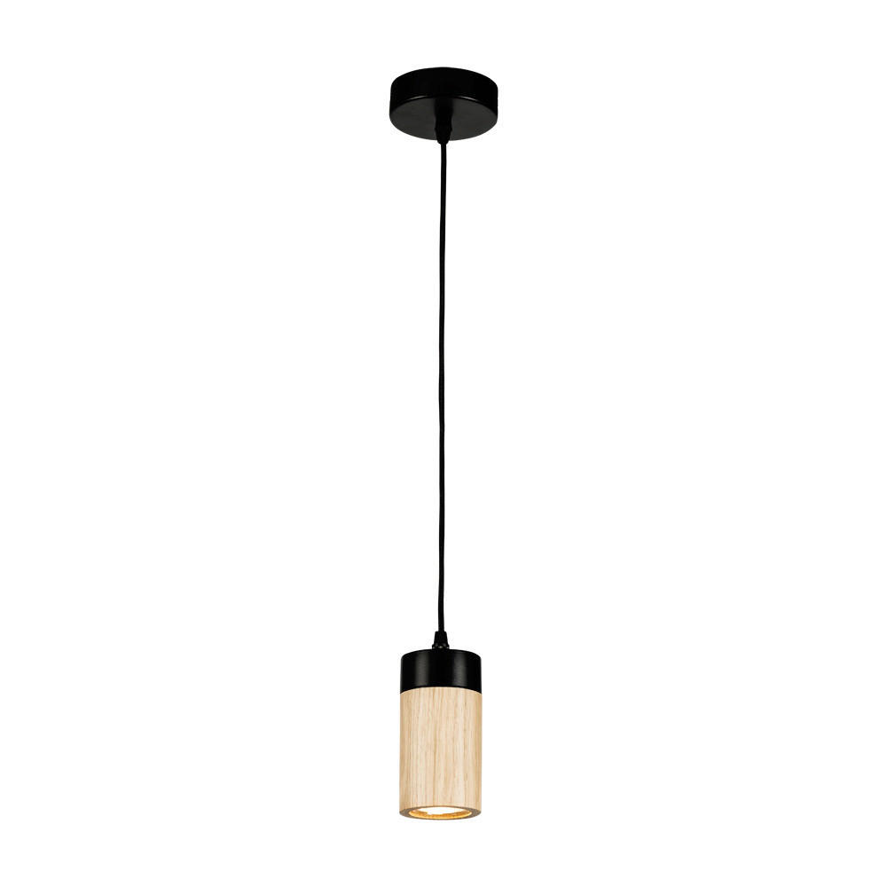 HÄNGELEUCHTE Annick 116/7 cm   - Eichefarben, Design, Holz (116/7cm)