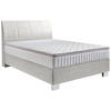 BOXSPRINGBETT 140/200 cm  in Hellgrau  - Chromfarben/Hellgrau, Konventionell, Kunststoff/Textil (140/200cm) - Hom`in