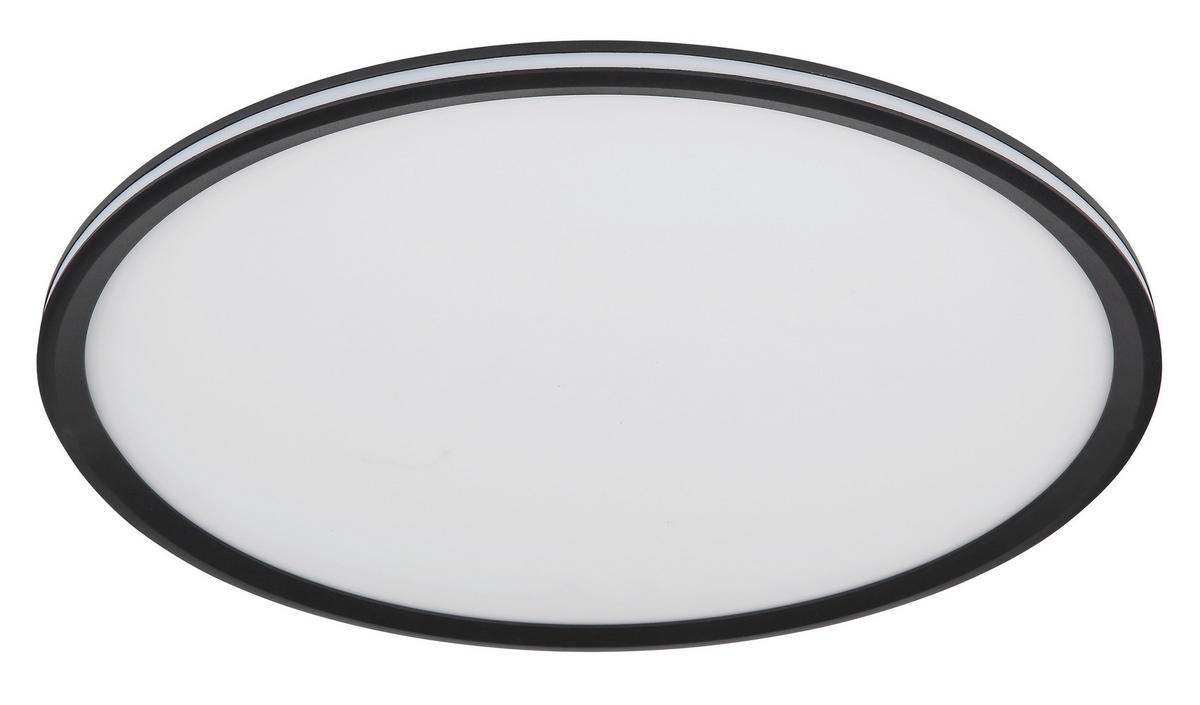 LED-TAKLAMPA 58 W  - opal/svart, Design, metall/plast (50/5cm) - Globo