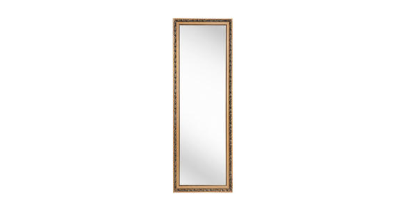 WANDSPIEGEL 50/150/3 cm in rechteckig - Goldfarben, LIFESTYLE, Glas/Holz (50/150/3cm) - Carryhome