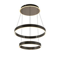 LED-HÄNGELEUCHTE 60/150 cm  - Schwarzchrom, Design, Kunststoff/Metall (60/150cm)