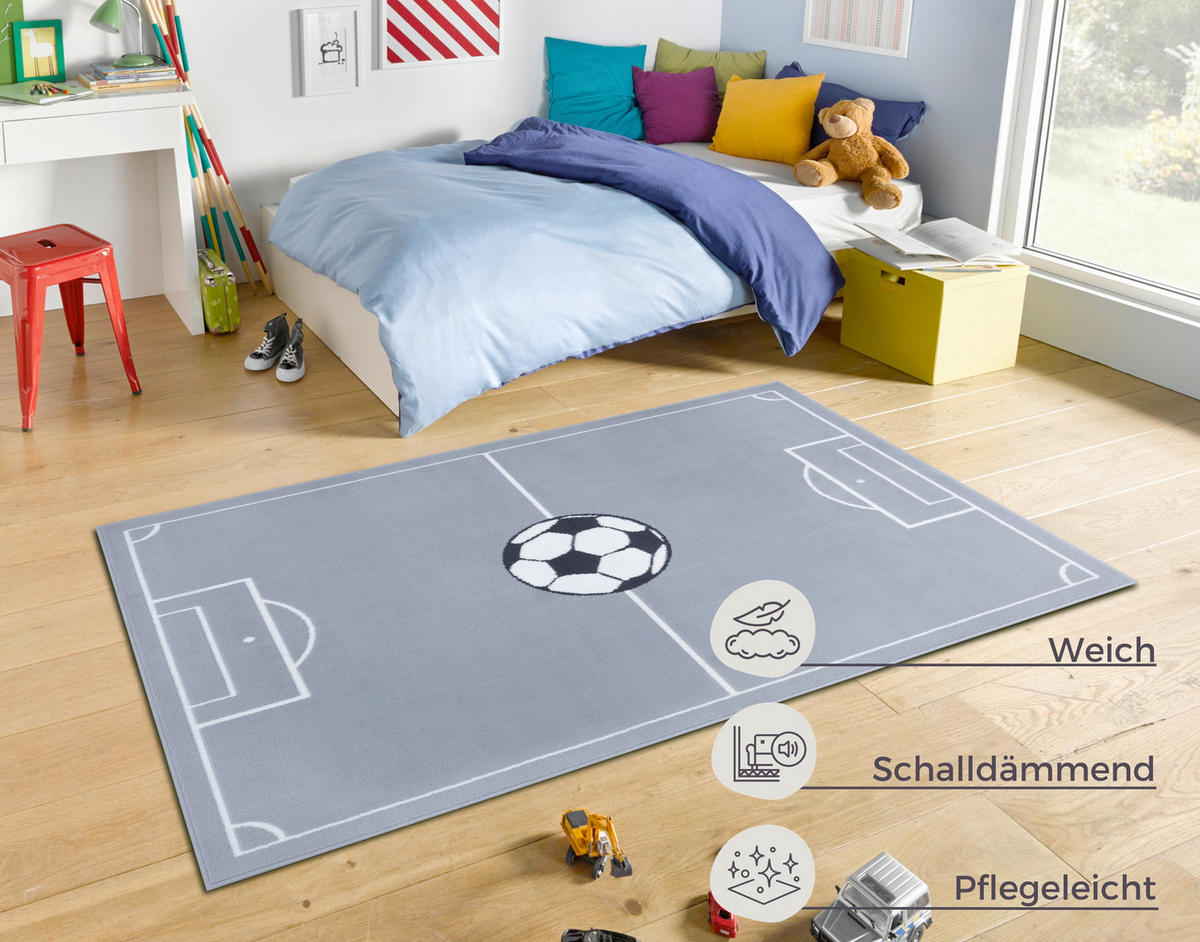 KINDERTEPPICH 160/220 cm Adventures  - Grau, Design, Kunststoff/Textil (160/220cm)