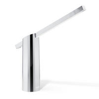 STOLNÍ LED LAMPA, dotykový stmívač,  - bílá/barvy chromu, Design, kov/plast (43,5/8/40cm) - Joop!