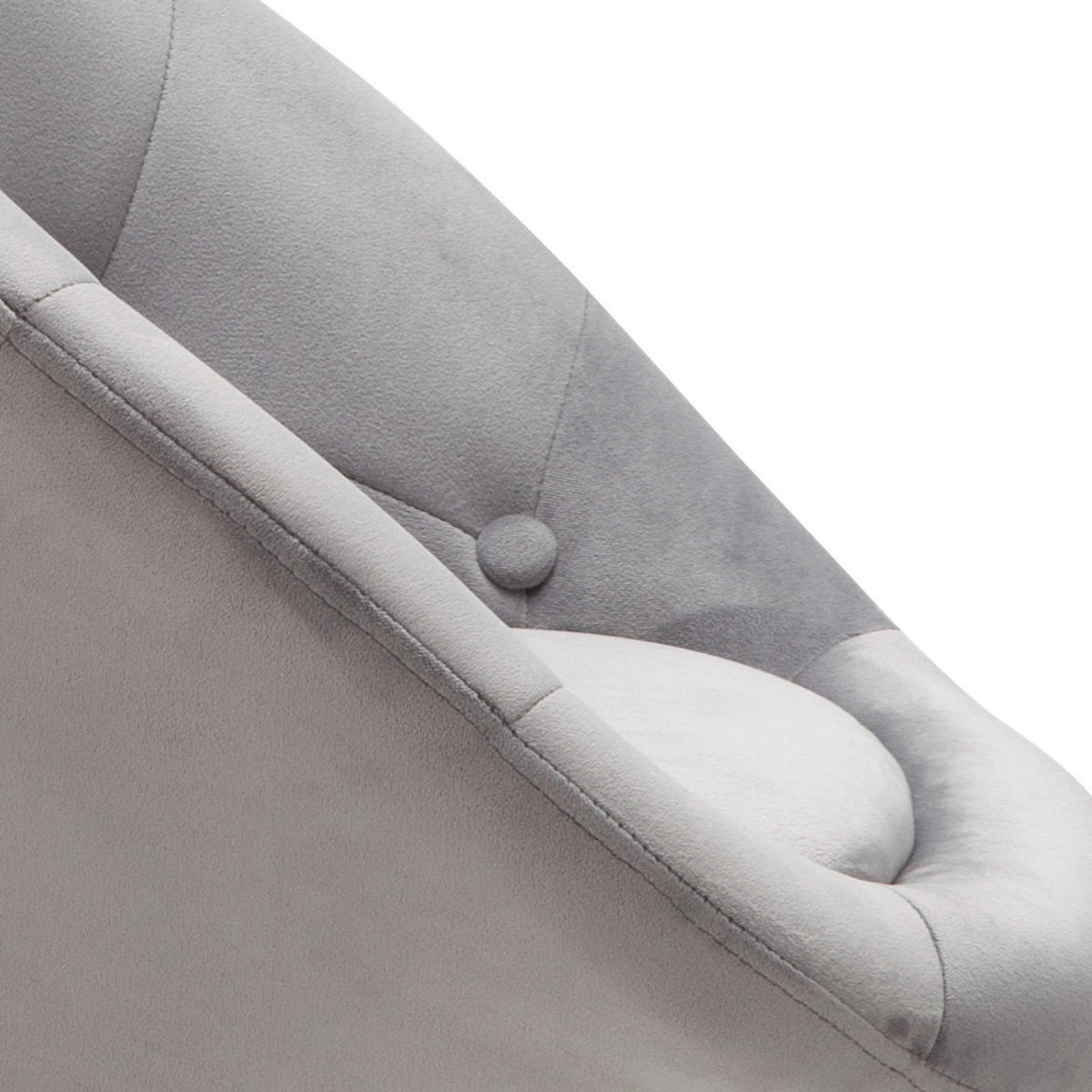 STUHL  in Samt  - Goldfarben/Grau, Konventionell (67/100/62cm) - MID.YOU