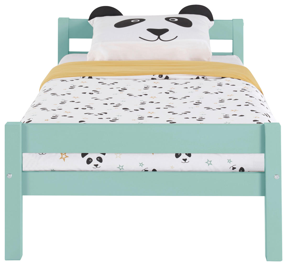 BETT 90/200 cm  in Türkis  - Taupe/Türkis, LIFESTYLE, Holz (90/200cm) - P & B