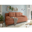 SCHLAFSOFA Webstoff Cognac  - Eichefarben/Cognac, Design, Kunststoff/Textil (202/94/104cm) - Carryhome