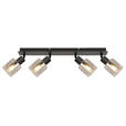 STRAHLER 55/8/18 cm - Schwarz, Basics, Glas/Metall (55/8/18cm) - Novel