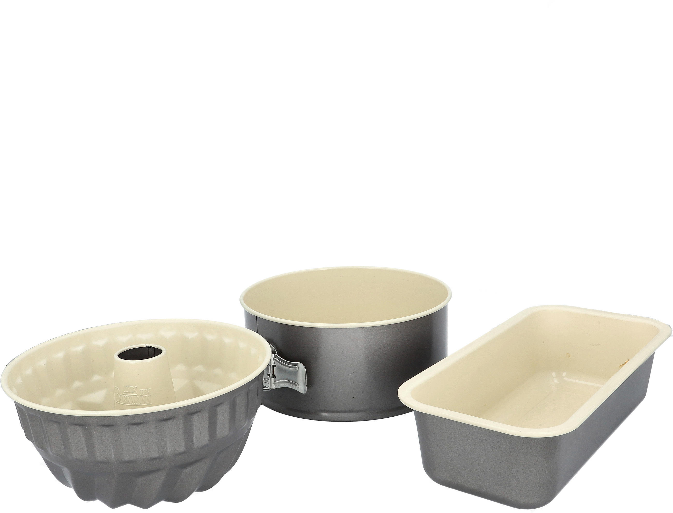 BACKFORMENSET  - Creme/Grau, KONVENTIONELL, Metall - Birkmann