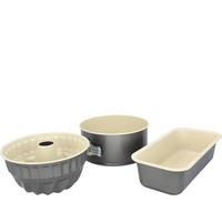 BACKFORMENSET  - Creme/Grau, KONVENTIONELL, Metall - Birkmann