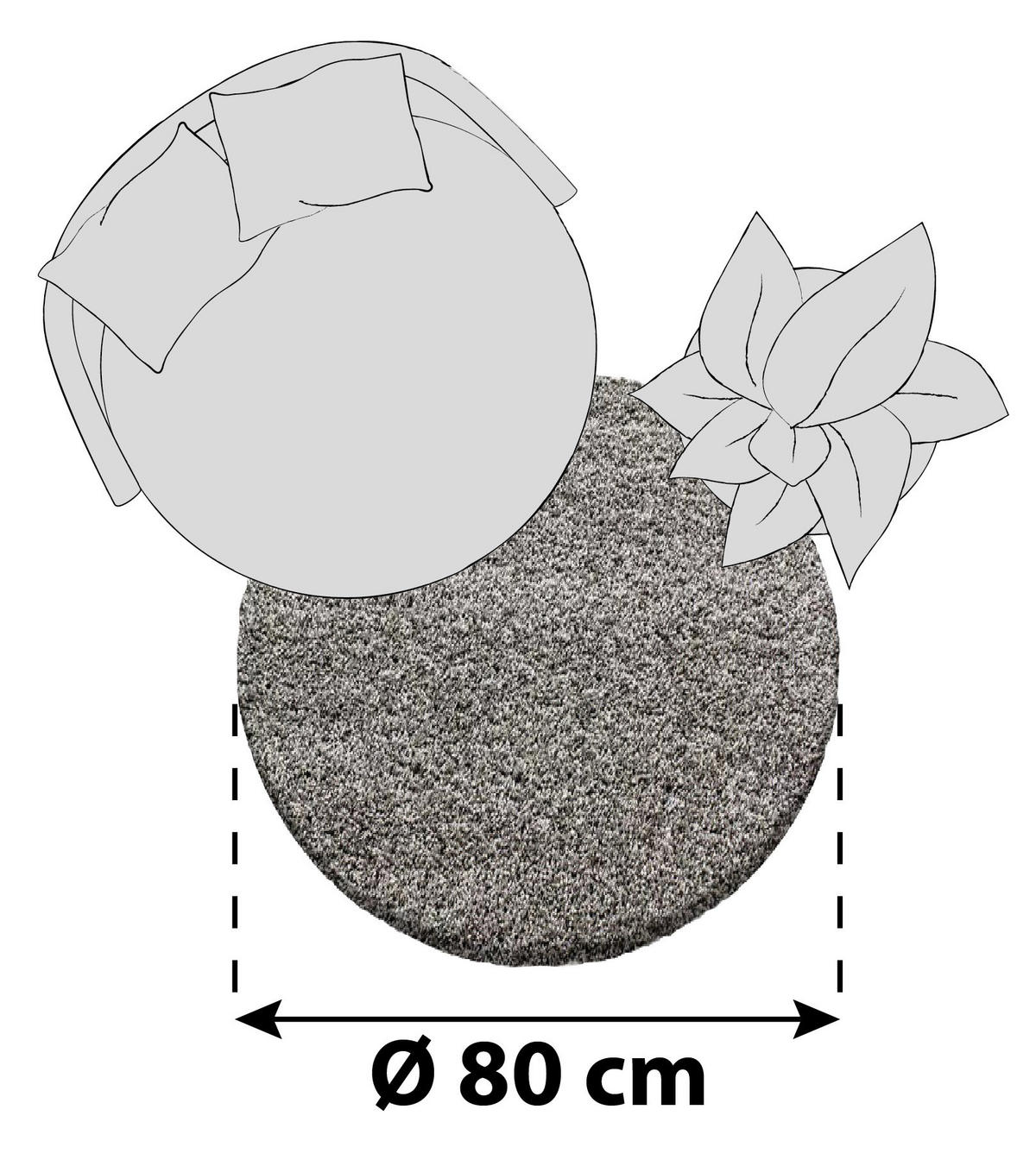 RYAMATTA 80 cm Dream 4000  - taupe, Klassisk, textil (80cm) - Novel