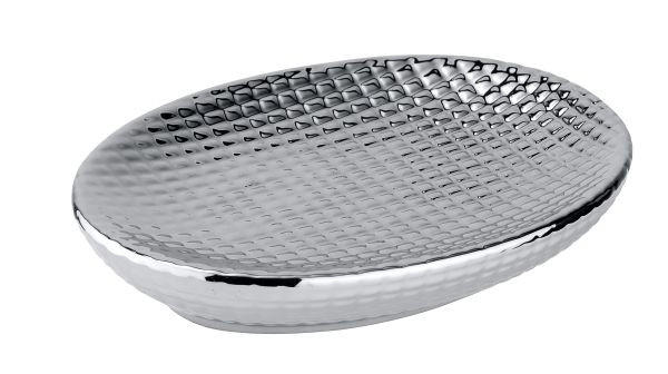 SEIFENSCHALE - Chromfarben, Basics, Keramik (13,5/2,6/9,7cm) - Wenko