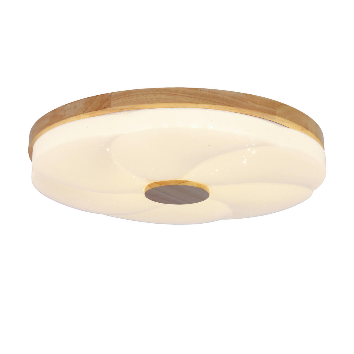 LED-DECKENLEUCHTE 39/39/7.5 cm   - Eichefarben/Weiß, Natur, Kunststoff/Metall (39/39/7.5cm)