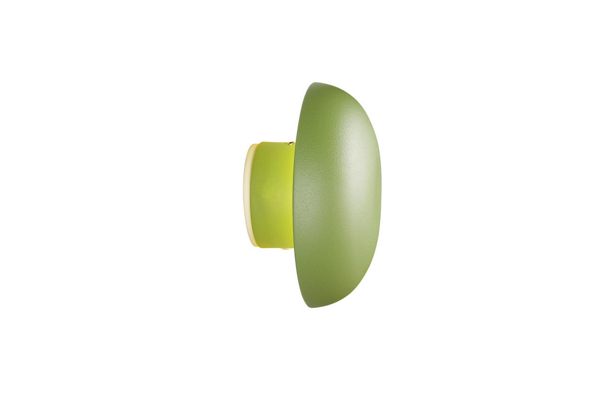 LED-WANDLEUCHTE - Grün, Design, Metall (15,5/8,4cm)