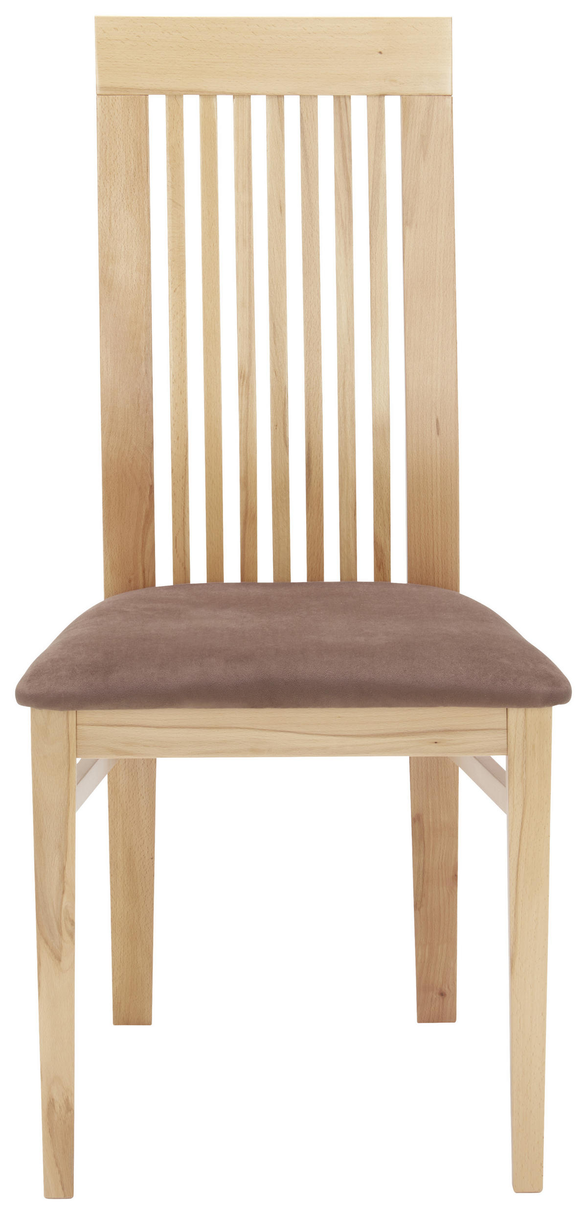 STOLICA  smeđa, boje bukve  drvo, tekstil      - smeđa/boje bukve, Konvencionalno, drvo/tekstil (46/100,5/45cm) - Cantus