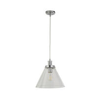 VISEČA SVETILKA   29/28/29 cm          60 W E27 - prozorno, Basics, kovina/steklo (29/28/29cm)