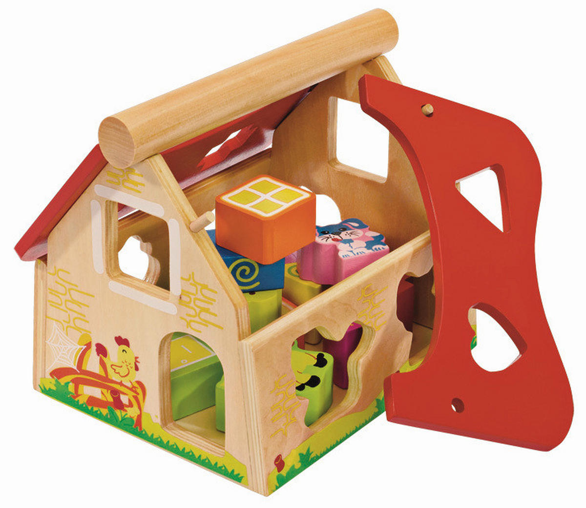 STECKBAUSTEINE - Multicolor, Basics, Holz (18,50/18,50/20,50cm) - Eichhorn