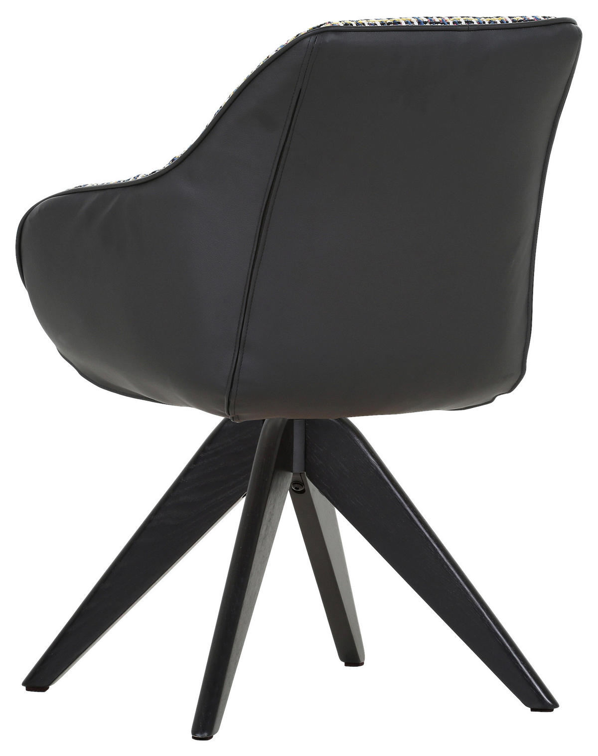 ŽIDLE S PODRUČKAMI, žinylka, vzhled kůže, modrá, žlutá, černá - modrá/černá, Konvenční, dřevo/textil (60/83/65cm) - Novel
