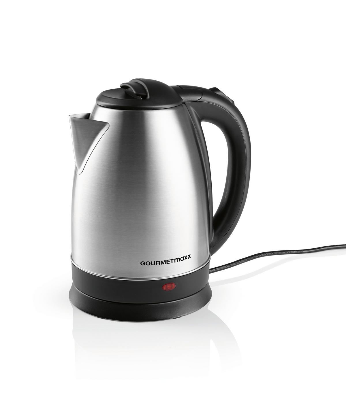 WASSERKOCHER GOURMETmaxx 1,8 L  - Edelstahlfarben/Schwarz, Basics, Kunststoff/Metall (24,5/16,5/21,5cm)