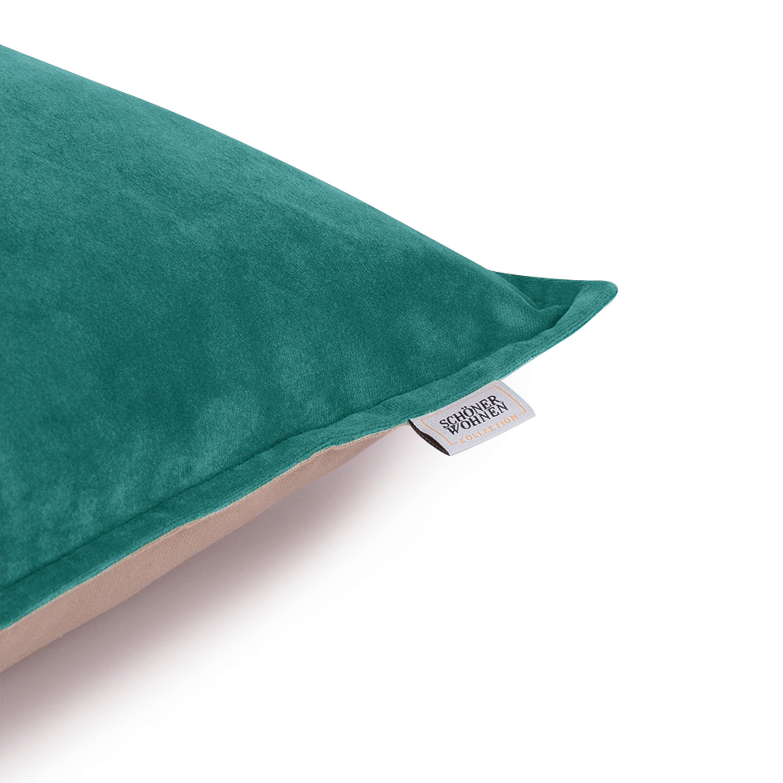 KISSENHÜLLE SW-DOLCE 45/45 cm  - Salbeigrün, Basics, Textil (45/45cm) - Schöner Wohnen