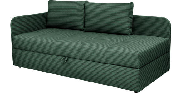 LIEGE  in Cord Grün  - Schwarz/Grün, Basics, Kunststoff/Textil (95/90/205cm) - Xora