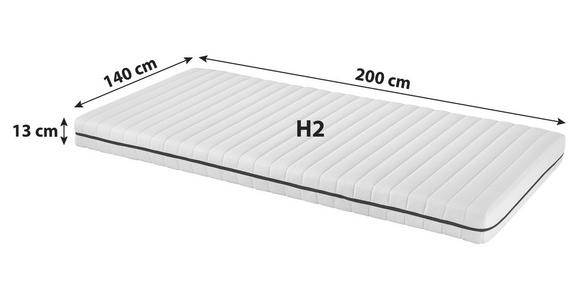 Komfortschaummatratze Star 140x200cm H2 - Weiß, Textil (140/200cm) - Primatex