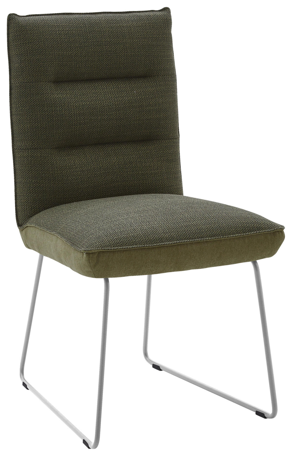 STUHL  in Stahl Flachgewebe  - Edelstahlfarben/Grün, Design, Textil/Metall (49/93/59cm) - Dieter Knoll