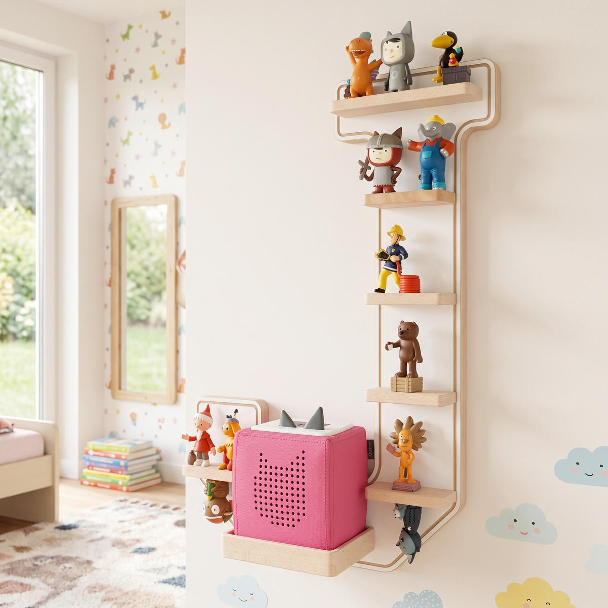 KINDERREGAL  - Weiss, Modern, Holzwerkstoff (37/54/19cm) - Livetastic