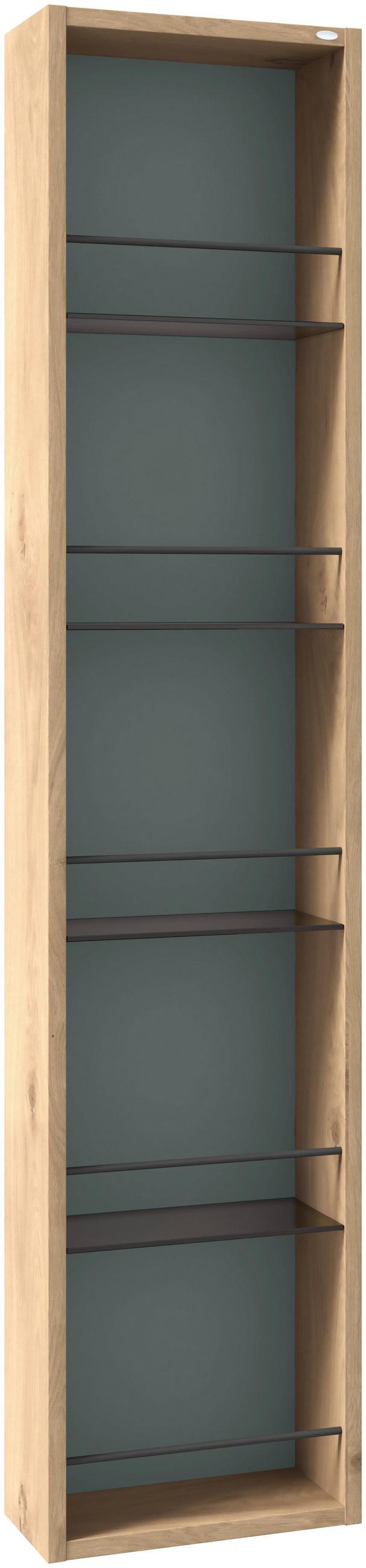 BADEZIMMERREGAL 31,9/160/16 cm  - Wildeiche/Graugrün, LIFESTYLE, Glas/Holz (31,9/160/16cm) - Voglauer