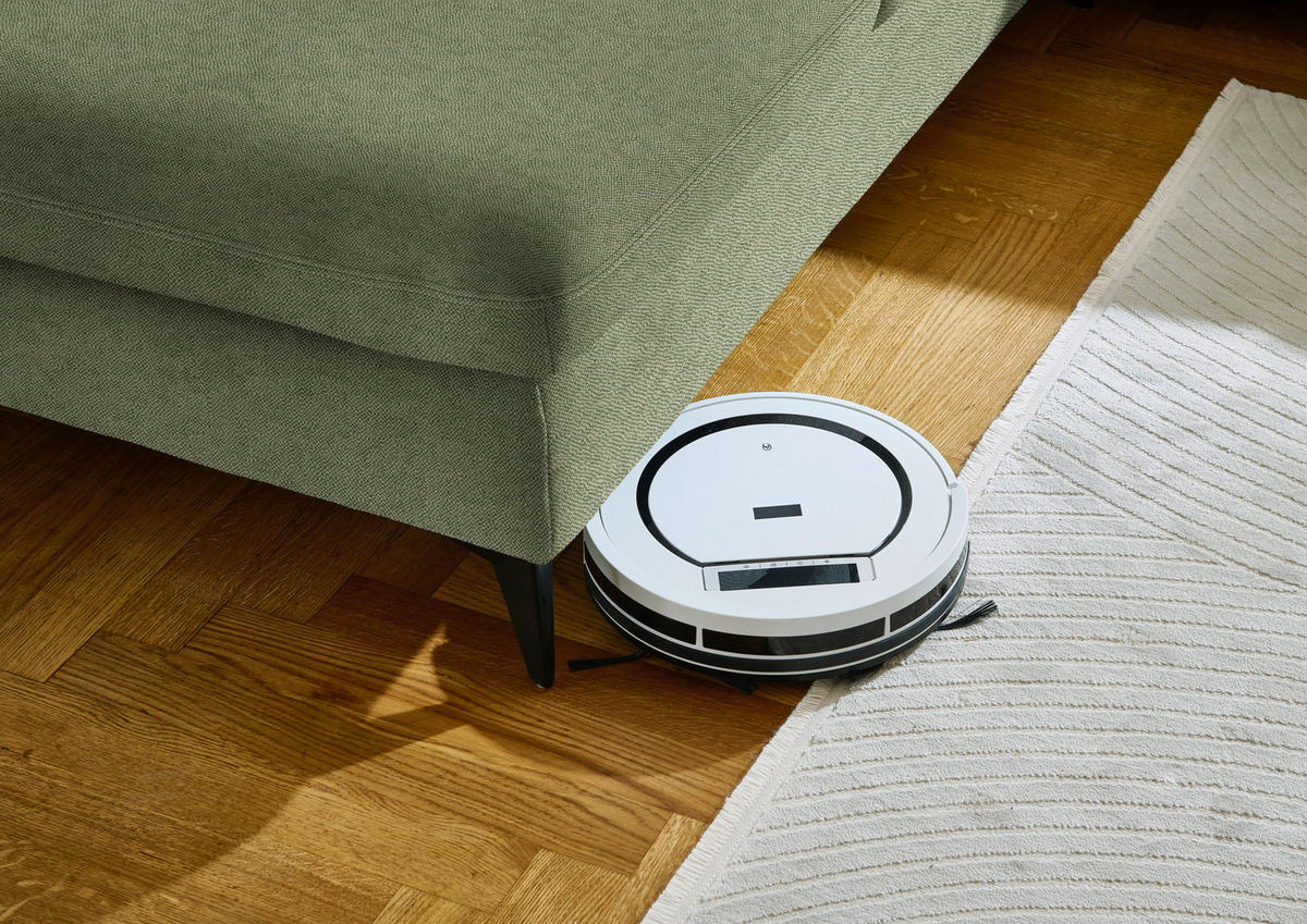 WOHNLANDSCHAFT Chenille Olivgrün  - Schwarz/Olivgrün, Design, Textil/Metall (255/369/198cm) - Beldomo Style