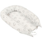 NESTCHEN  80/50/10 cm   - Weiß/Grau, Basics, Textil (80/50/10cm) - My Baby Lou