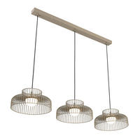 HÄNGELEUCHTE 110/30/120 cm  - Sandfarben/Weiß, Trend, Kunststoff/Metall (110/30/120cm) - Collett's Monde