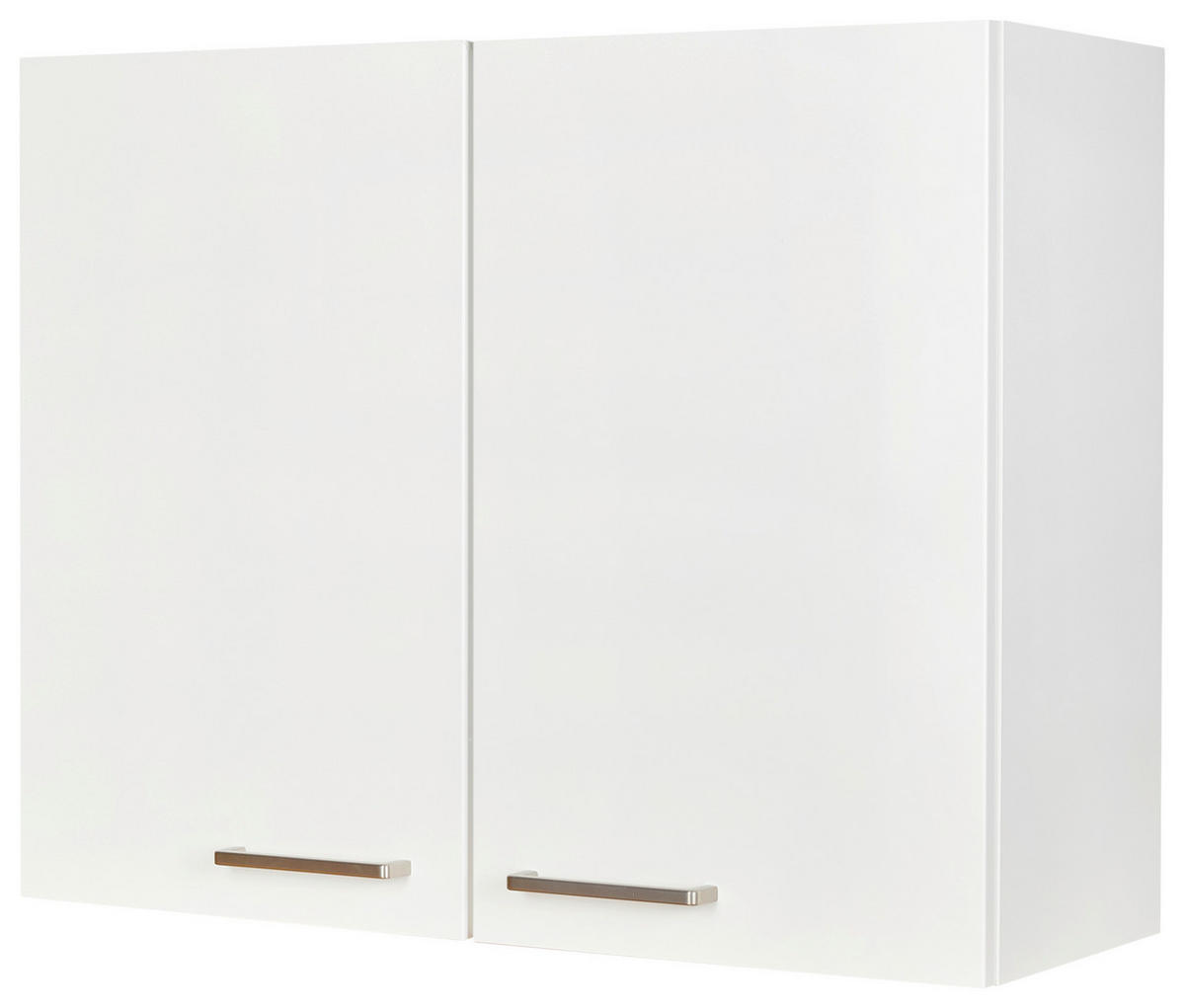 KÜCHENOBERSCHRANK 90/72/35 cm  in Weiß  - Edelstahlfarben/Weiß, MODERN, Holzwerkstoff (90/72/35cm) - Nobilia