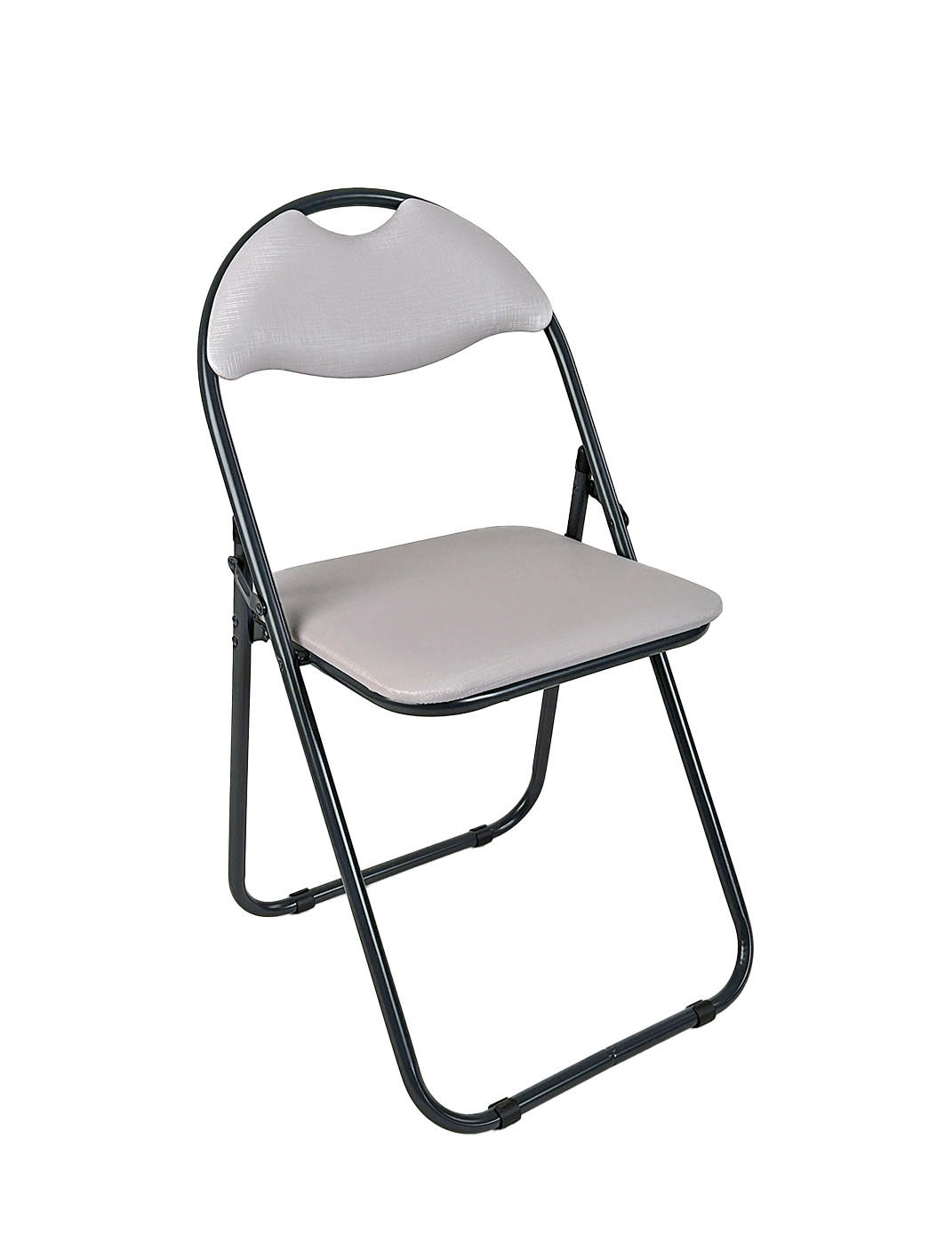 XXXLutz Klappstuhl Grau, Schwarz 44x80x47 cm