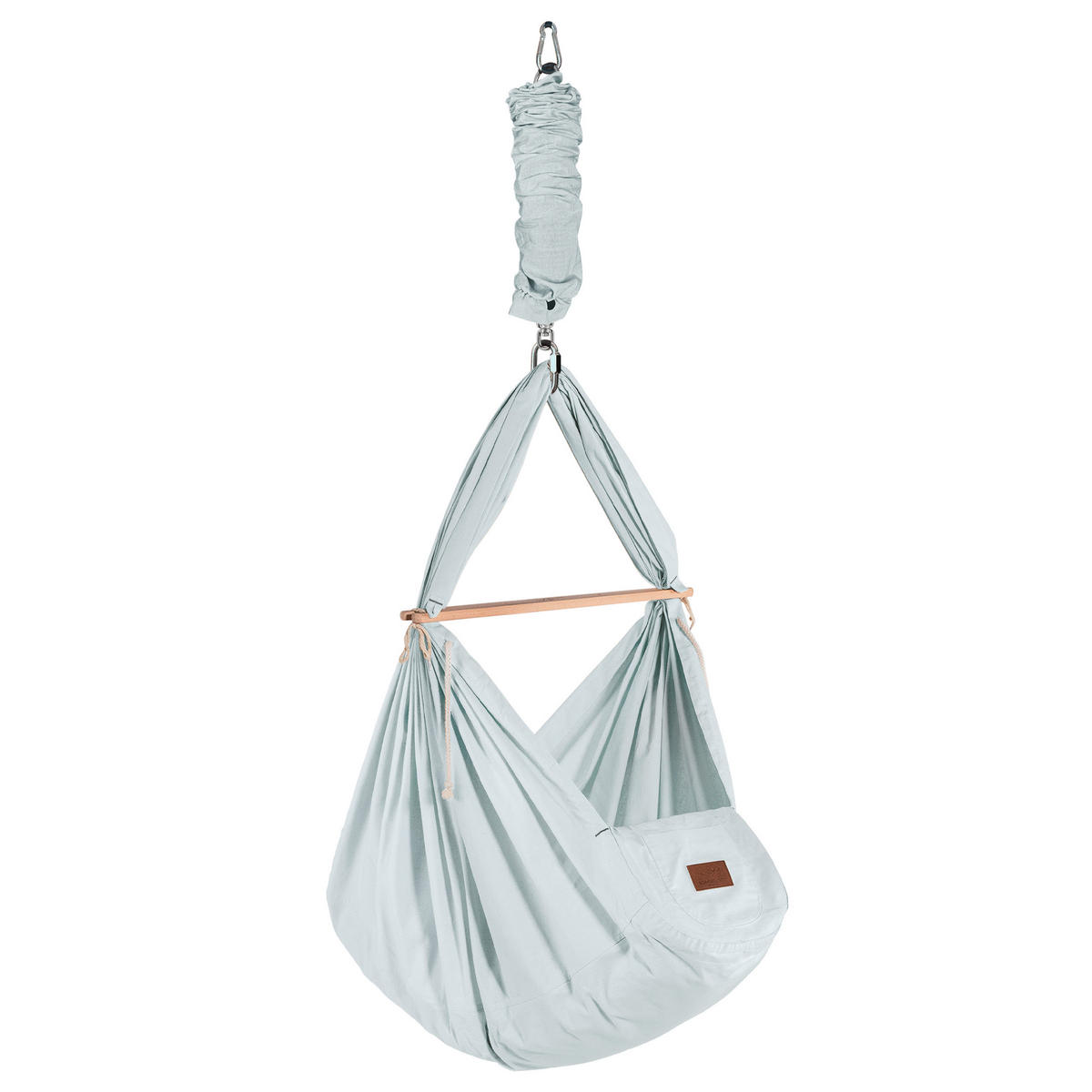 FEDERWIEGE   - Anthrazit/Hellgrau, Basics, Kunststoff/Textil (135/194/135cm) - SCHMUSEWOLKE