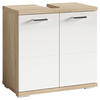 WASCHBECKENUNTERSCHRANK 60/59/31,5 cm  - Chromfarben/Weiß Hochglanz, MODERN, Holzwerkstoff/Kunststoff (60/59/31,5cm) - MID.YOU
