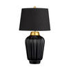 TISCHLEUCHTE - Messingfarben/Schwarz, Konventionell, Keramik/Textil (30/56.2cm) - Elstead Lighting