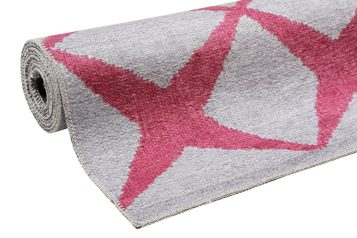 FLACHWEBETEPPICH 160/230 cm Caledon Bordeaux, Sandfarben  - Sandfarben/Bordeaux, KONVENTIONELL, Textil (160/230cm) - Esprit