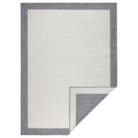OUTDOORTEPPICH 120/170 cm Twin Creme, Grau  - Creme/Grau, Design, Kunststoff (120/170cm)