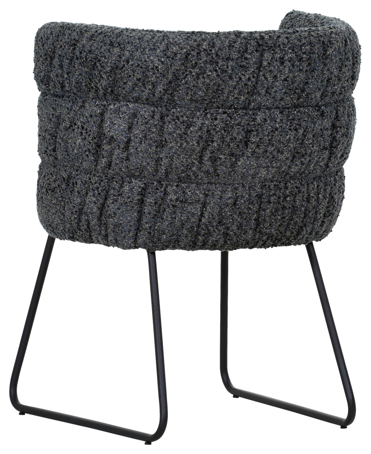 STUHL - Anthrazit/Schwarz, Design, Textil/Metall (62/80/62cm) - Novel