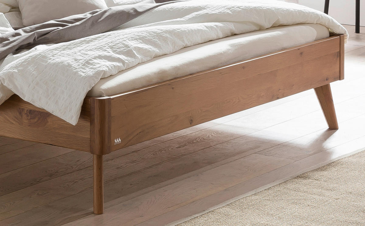 BETT 180/200 cm  in Wildeiche  - Wildeiche, KONVENTIONELL, Holz (180/200cm) - Hasena