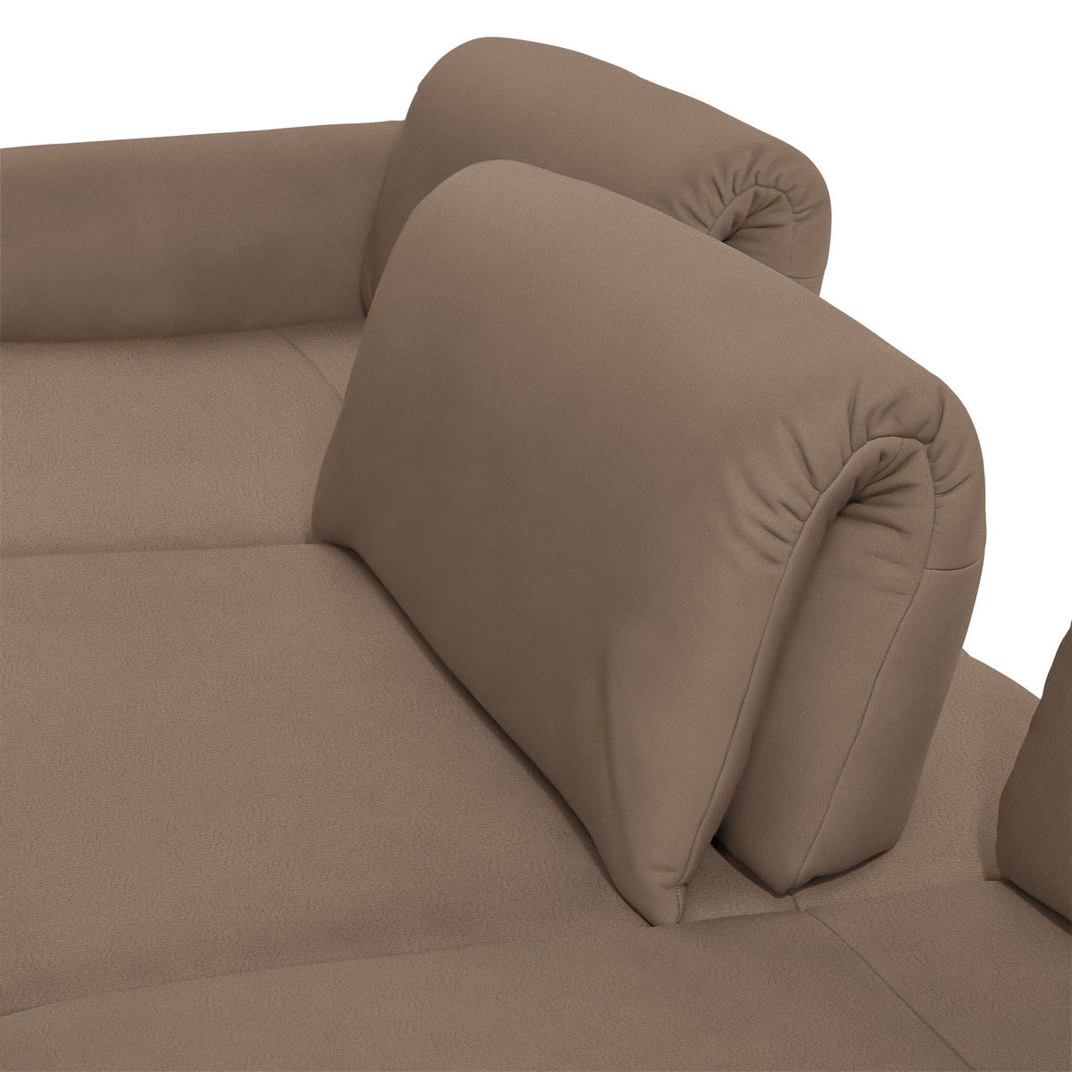 ECKSOFA in Echtleder Hellbraun  - Hellbraun/Anthrazit, Design, Leder/Metall (173/308cm) - Joop!