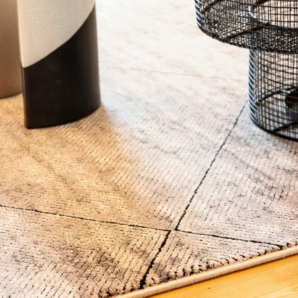 Thumbnail - Obsession Webteppich My Eden of Obsession, Grau, Beige, Textil, Used look, rechteckig, 200x290 cm, für Fußbodenheizung g...