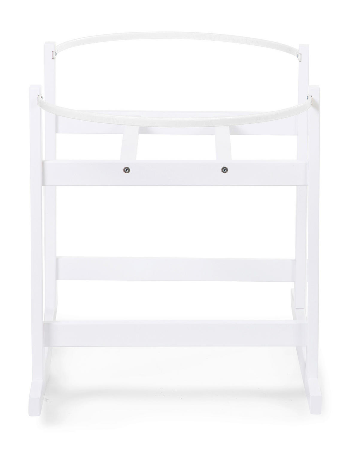 WIEGENGESTELL Rocking Stand Schaukelwiege für Moseskorb  Weiß  - Weiß, KONVENTIONELL, Holzwerkstoff (85/46/54cm) - Childhome