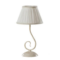 TISCHLEUCHTE Vivienne 20/20/40 cm  - Perlmutt/Cappuccino, KONVENTIONELL, Kunststoff/Textil (20/20/40cm)