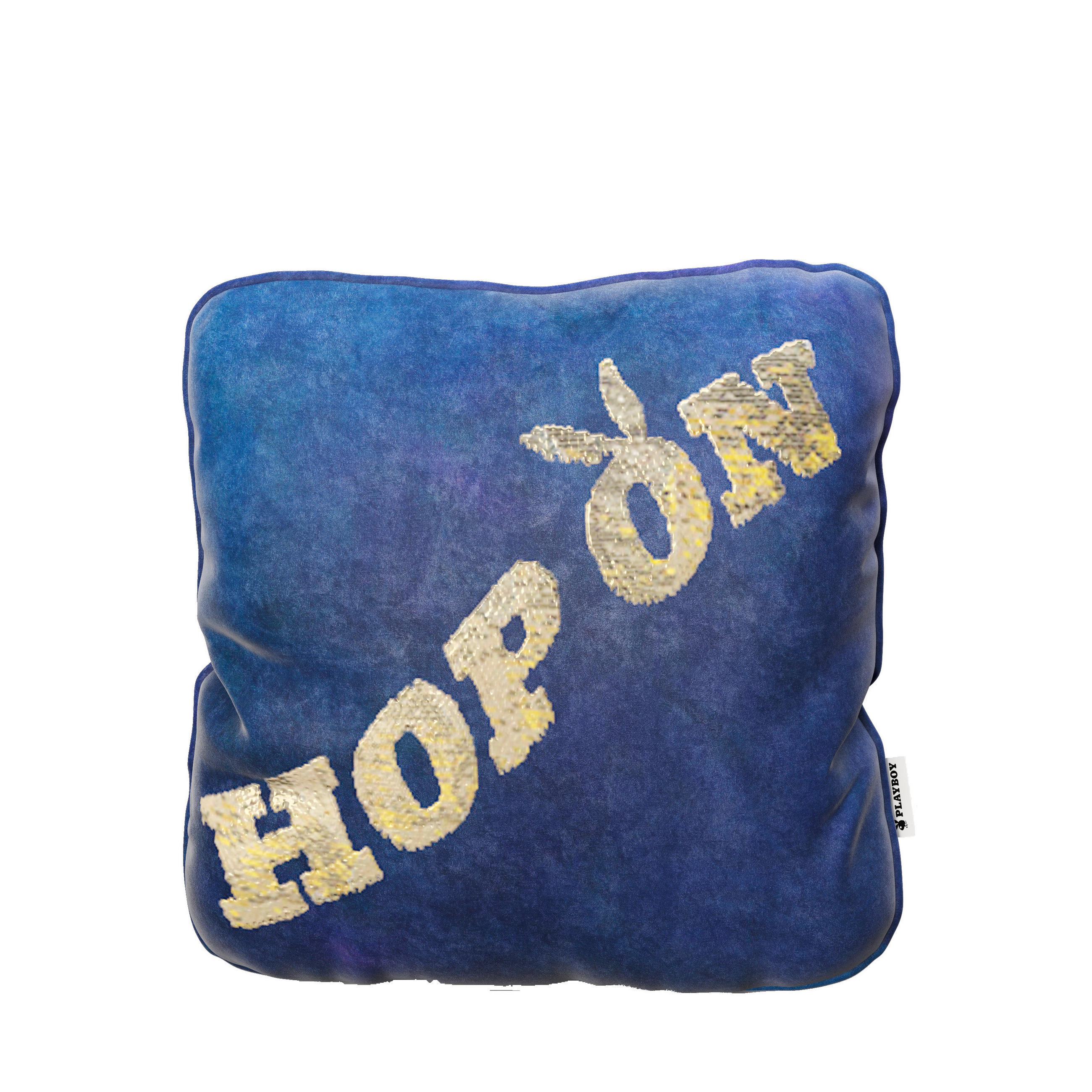 ZIERKISSEN PLAYBOY 40/40 cm  - Blau, Basics, Textil (40/40cm) - Playboy