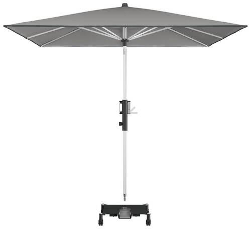 SONNENSCHIRM 245 x 245 cm Hellgrau  - Silberfarben/Hellgrau, KONVENTIONELL, Textil/Metall (245/245cm) - KNIRPS