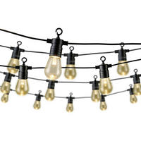 LICHTERKETTE 1340 cm  - Transparent/Schwarz, Basics, Kunststoff (1340cm) - Ambia Garden